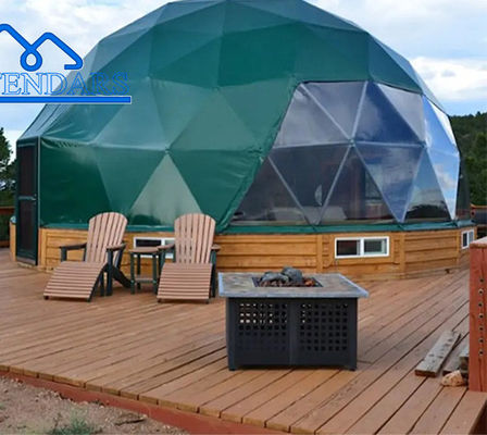 Cuadro de aleación de aluminio Jardín Igloo Hotel Geodésico Cúpula de vidrio Tiendas de campaña Glamping
