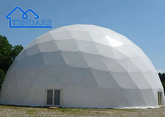 Tienda de exposiciones de gran cúpula blanca a medida Tienda comercial a prueba de agua para eventos al aire libre