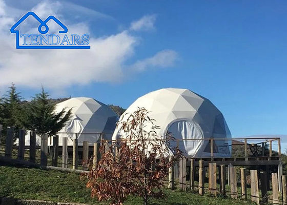 Al aire libre Custom Luxury Camping Sala de estar de PVC Glamping Dome Resort Tienda