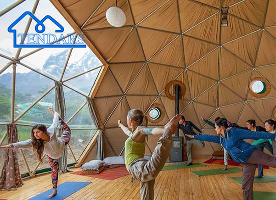 Casas de campamento de glamping personalizadas Casas geodésicas con cúpula Tienda para bodas/estudios de yoga