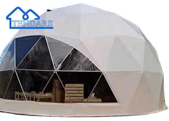 Tienda comercial de glamping exterior impermeable a agua con cúpula para acampar en hoteles Reosrt