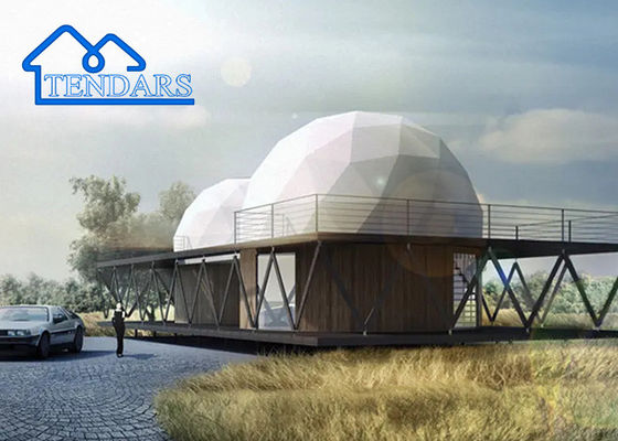 Transparent Garden Hotel Igloo Glamping Casa geodésica Tienda Cúpula impermeable para el evento