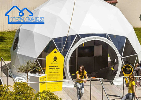 Tienda comercial de cúpula resistente a los rayos UV para restaurantes