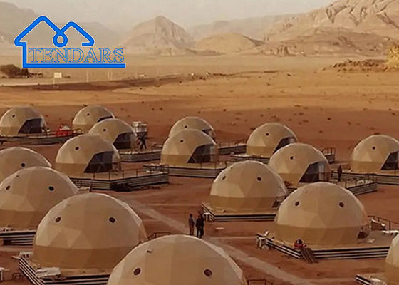 Tiendas de campaña geodésicas de cúpula comercial grande fiesta geodésica al aire libre lujo tiendas de campaña glamping cúpulas de PVC
