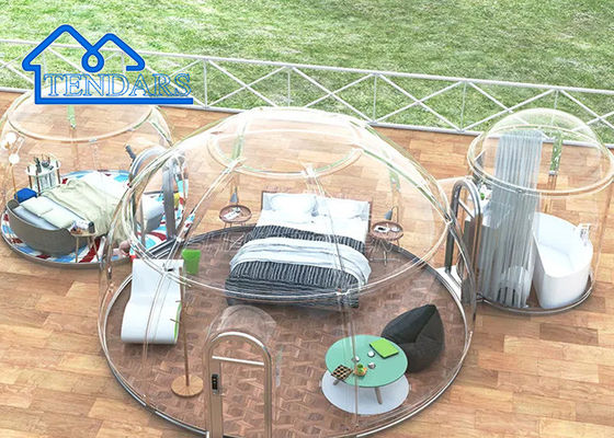 Tamaño personalizado resistente a los rayos UV impermeable y resistente al fuego lujosa tienda de hotel Glamping en venta