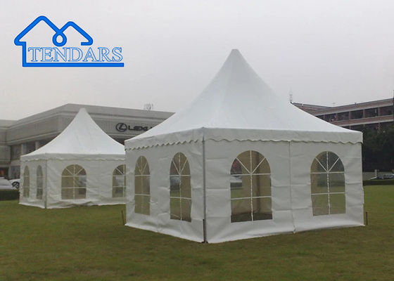 Cuadro de aluminio reforzado 5x8m Tienda de la pagoda de aluminio Canopy resistente al fuego Pagoda Pico para reuniones de jardín