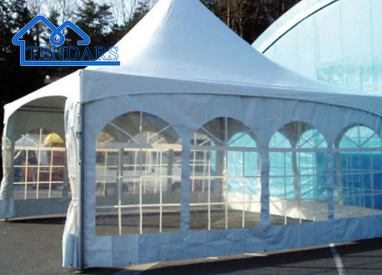 Cuadro de aleación de aluminio personalizado Tienda de pagoda impermeable de PVC para eventos al aire libre