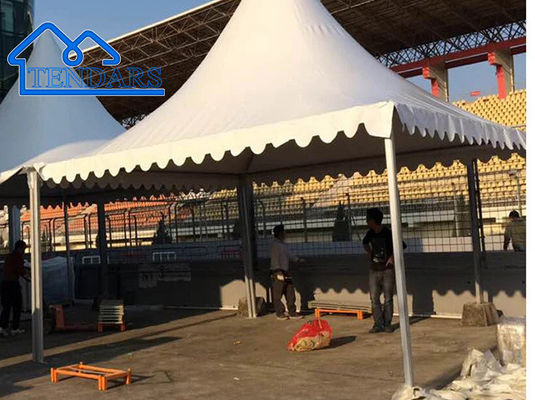 Al aire libre, personalizado, blanco, resistente a los rayos UV, marco de aluminio de PVC, tienda de fiesta, pagoda para eventos, iglesias, etc.
