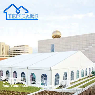 Eventos de carpa de exposición de aluminio blanco de PVC