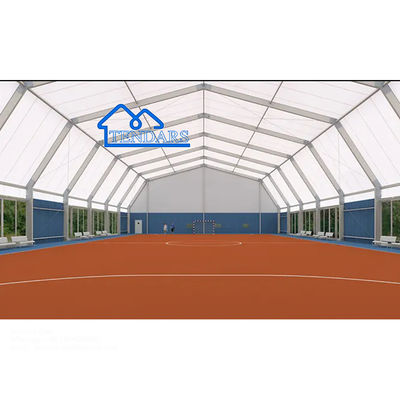 Tiendas de campo de badminton de interior de PVC con arco de polígono grande y móvil