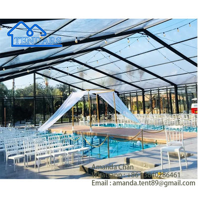Techo transparente Marquee revestimiento tienda de campaña al aire libre Para el evento de bodas precio de la fiesta con accesorios de decoración