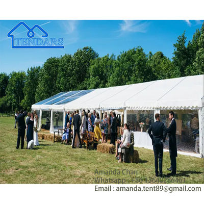 Custom15x30m Blanco Partida al aire libre Tiendas de campaña Tiendas de campaña de bodas grandes para 200 300 500 800 personas Eventos de fiesta