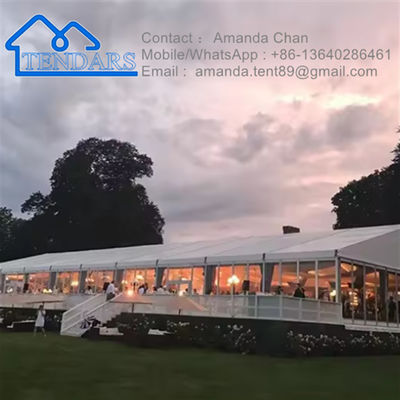 Tienda de aluminio blanca popular modificada para requisitos particulares de la carpa del acontecimiento de la tienda al aire libre del partido de la exposición del tamaño para