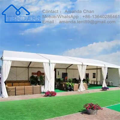 Carpa blanca personalizada para eventos de fiesta de Pvc Windows con marco de aluminio para eventos al aire libre