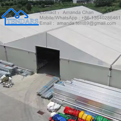 Tamaño personalizado Estructura de aluminio a prueba de agua Tienda de almacén de lona industrial Tienda de almacenamiento