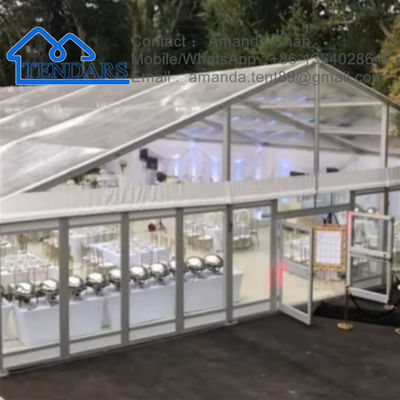 Techo transparente de amplio ancho para eventos de bodas