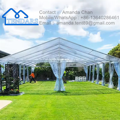 Tenda de aluminio para bodas Tenda de fiesta de PVC transparente
