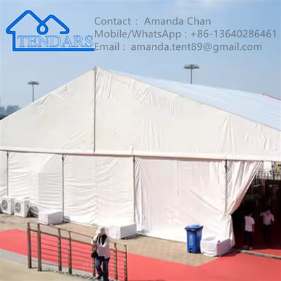 Estructura de aluminio del dosel del acontecimiento del partido de la carpa blanca de encargo grande al aire libre de la carpa de la recepción nupcial