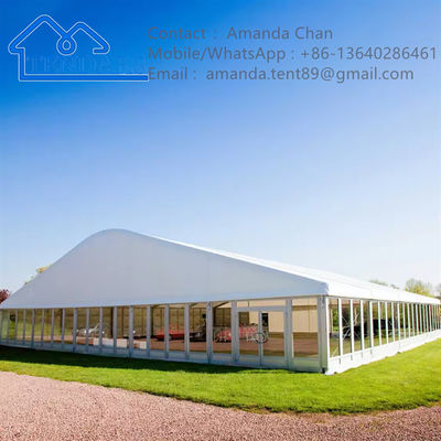 Diseño blanco de la estructura del dosel del partido del banquete grande de la tienda de la carpa del acontecimiento al aire libre de la boda