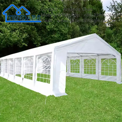 Fácil de instalar tienda de fiesta de bodas de color blanco al aire libre para fiestas al aire libre, bodas, eventos