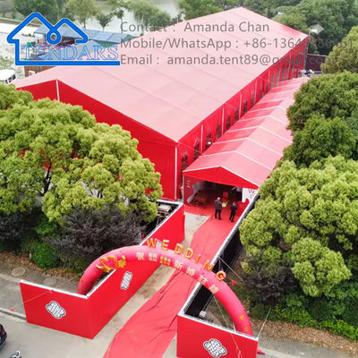 Estructura de aluminio personalizada al aire libre grande del pabellón del acontecimiento de la tienda de la carpa de la iglesia de la exposición de la boda del marco