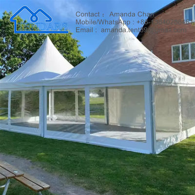 Carpa blanca del Gazebo del partido de la tienda de aluminio del almacenamiento del marco del toldo de encargo con las paredes laterales