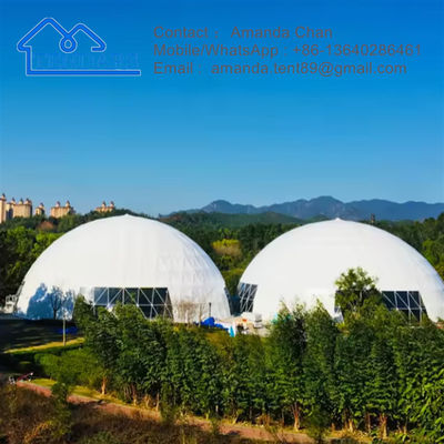 Hotel Resort Pvc Gran lienzo geodésico Glamping Dome Casa tienda de campaña para el evento