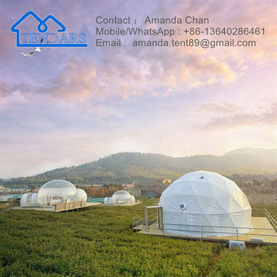Tienda geodésica de cúpula de iglú comercial para exposiciones comerciales, campamentos y actividades al aire libre