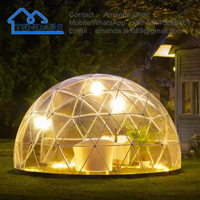 Invierno Transparente Prueba Geodésica Camping Redonda Cúpula tienda de campaña para el evento de glamping