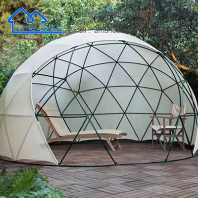 Star Gazing Tienda de cúpula geodésica de PVC pequeña Lujo Glamping Hotel Tienda de cúpula para acampar