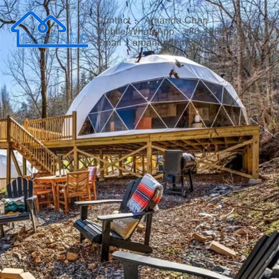 Lujo al aire libre Cuatro Temporadas Dom Hotel Geodésico Glamping Casa Cúpula Tienda En Venta