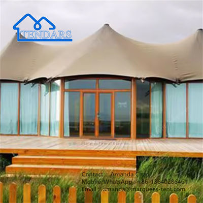Resistente a los rayos UV Casa de camping moderna Tienda Resort Hotel Tienda para Glamping Resort