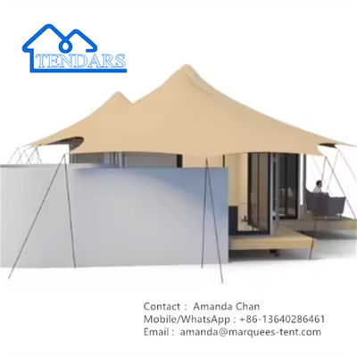 Estructura de madera Gran espacio al aire libre tienda de hotel Glamping para ti mismo Requerir