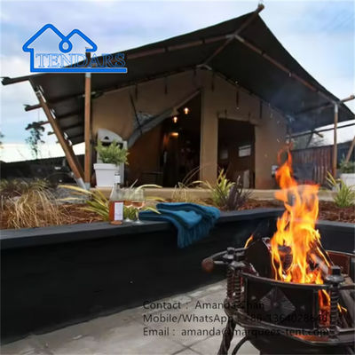 Tienda de hotel prefabricada de madera estructurada Glamping Loft Safari Tienda al aire libre