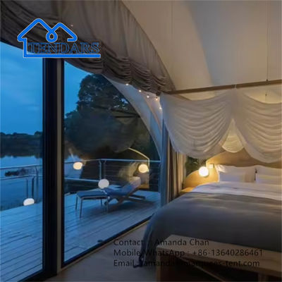 Estructura de membrana personalizada tienda de campamento de hotel tienda de campaña para el resort de lujo al aire libre