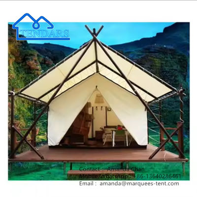 Fábrica de lujo personalizado nuevo diseño tienda de safari impermeable Resort tienda de campaña lienzo