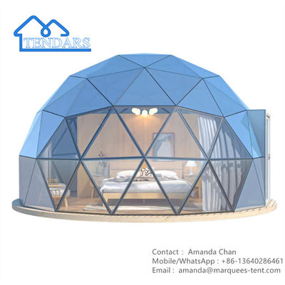 Tamaño personalizado Gran Cúpula de Glamping Tienda estilo hotel para campamento familiar