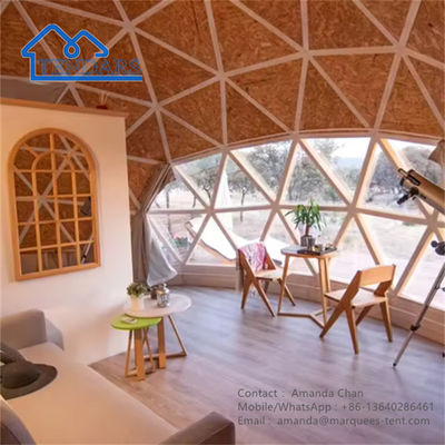 Inmune Eco Hotel Prefabricado Geodésica Cúpula Tienda Casa Tienda del Desierto Para Acampar