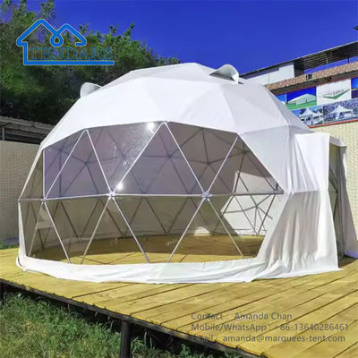 Invierno Igloo Cúpula geodésica Casa tienda de campaña Hotel Glamping Cúpula tienda de campaña para exteriores
