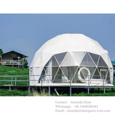 Nuevo diseño personalizado Glamping Domo Tienda Domo Tiendas Exteriores Domo de vidrio Tend Baño al aire libre