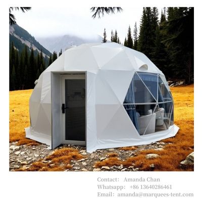 20 metros cuadrados resistente al agua \ resistente al fuego \ resistente al viento tienda de safari lujoso resort igloo domo tienda de hotel