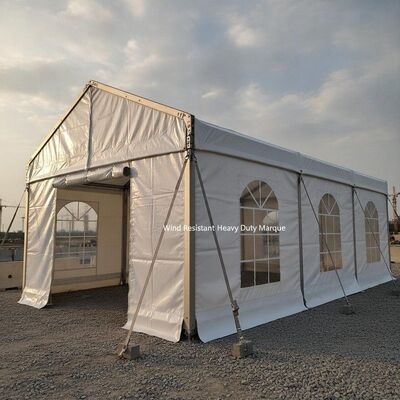 Tienda de la fiesta de construcción de trabajo pesado resistente al viento con 850 gramos de cubierta de PVC y marco de aluminio 6061-T6