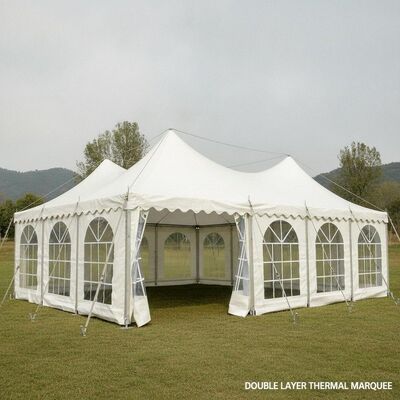 Tendas de fiesta de alta calidad resistentes al viento de aleación de aluminio extrudido Marco de estructura reforzada Canopy