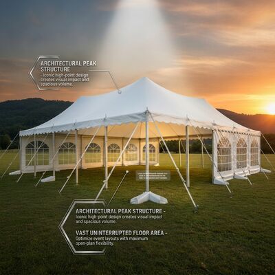 Sistema de suelo de madera de 10x20m Serie G carpa con marco en A casete para tienda de campaña suelo de madera pista de desfile de moda
