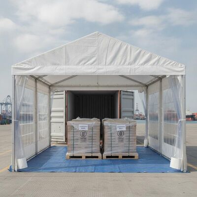 Carpa para fiestas de carga de contenedores de grado de exportación ISPM 15 Embalaje de paletas fumigadas Estructura de dosel lista para envío europeo