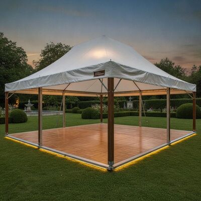 Suelo de casete de madera de primera calidad, marquesina para fiesta, sistema de carpa, plataforma de nivel, estructura de dosel para pista de baile para eventos europeos