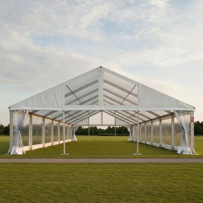 Mega Festival Clear Span Tienda de fiesta de aluminio doble truss NFPA 701 USA Feria de eventos al aire libre