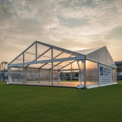 Tenda de eventos de aluminio transparente de alta calidad TUV Rheinland Certificado DIN EN 13782