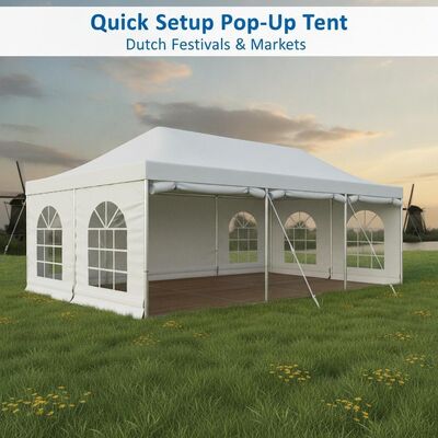 Instalación rápida Pop-Up Aluminio Tienda de fiesta Marquee para festivales holandeses Mercados Eventos al aire libre