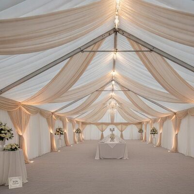Luxury TUV Certified Aluminum Party Marquee Tent Interior Cortinas para las bodas de alta calidad de los Países Bajos Eventos